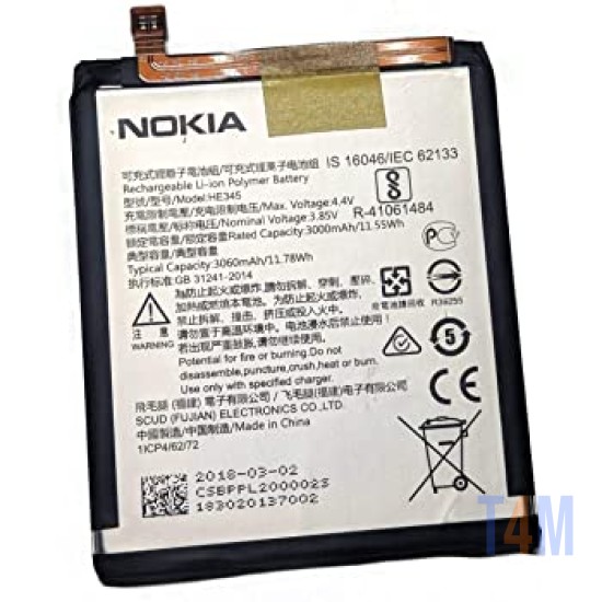 BATTERY NOKIA 6 2018 NK6 2018 HE345 3000MAH ORIGINALS